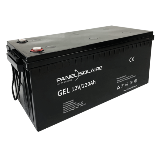 Batterie GEL 220Ah 12V (Décharge lente) Panel Solaire