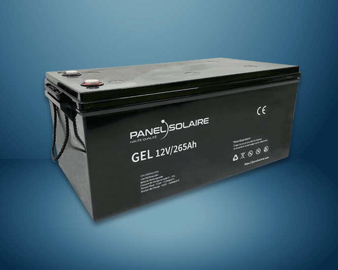 Batterie GEL 265Ah 12V (Décharge lente) Panel Solaire