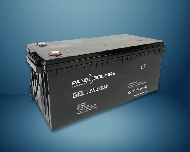 Batterie GEL 220Ah 12V (Décharge lente) Panel Solaire